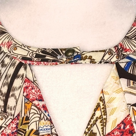 Umgee Boho Dress SM Tiered Tunic Flowy Bohemian Bell Sleeves Babydoll Oversized - Picture 7 of 11